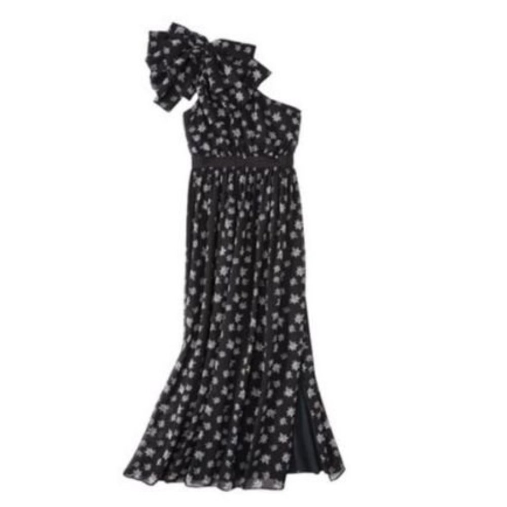 Kate Young Off Shoulder Big Bow Long Dress Size 14